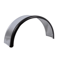 Utánfutó sárvédő 13-15" DOMAR DK7110 kerékív 820/240mm fém gumi szegéllyel