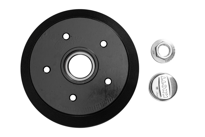 KNOTT fékdob csapággyal pótkocsi tengelyhez 1500kg 200x50 5x112