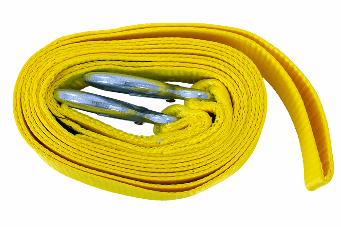 UNITRAILER vontatókötél horgokkal, vontatópánt 4,5m/50mm/5t sárga