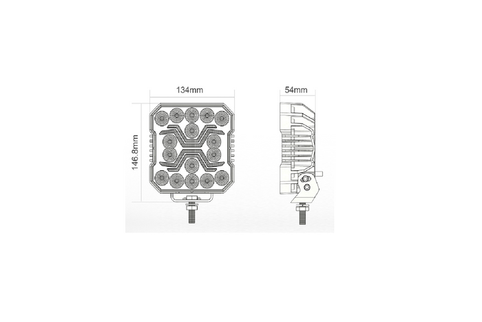 LED munkalámpa reflektor KAMAR X-SPIDER L0194 16xLED 4200lm