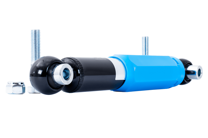 PIVEXIN hidraulikus lengéscsillapító pótkocsi tengelyekhez 1350-2700 kg-os tengelyekhez, egyes és tandem tengelyekhez