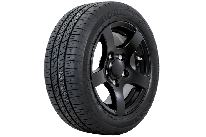 Erősített pótkocsi kerék KENDA GUMIABRONCS 195/50 R13C 104/102N ALUMÍNIUM FELNI STARCO fekete 6Jx13"H2 5x112 ET:30