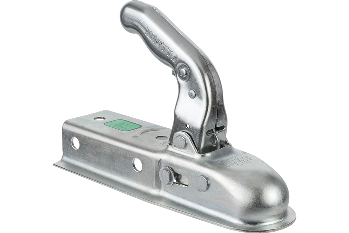 KNOTT K7.5-L gömbfejű vonóhorog 750 kg-os pótkocsihoz, 60 mm-es négyzet alakú vonórúddal