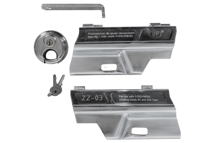 STEELPRESS ZZ-03 pótkocsi vonóhorog golyósvédője
