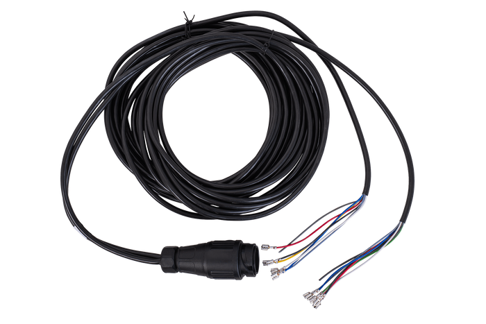 MANTES elektromos szerelés, utánfutó kábelköteg, 8 m, 13 tűs csatlakozó, 6,3-as csatlakozók