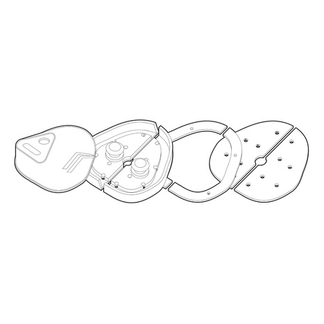 Lopásgátló zár LAMP x2 db buszokhoz, pótkocsikhoz, félpótkocsikhoz, készlet