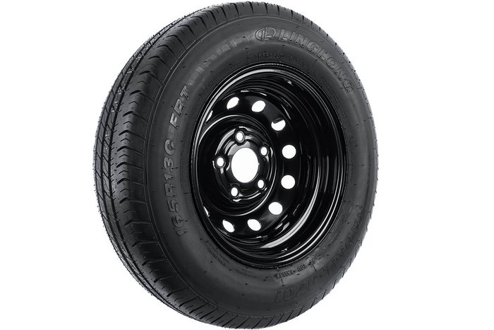 Megerősített pótkocsi kerék LINGLONG GUMIABRONCS 165/80 R13C 96/94N UNITRAILER FELNI fekete 4.5Jx13"H2 5x112 ET:30
