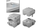 ProPlus 370415V01CR hordozható kemping WC, szürke, 10/20 literes