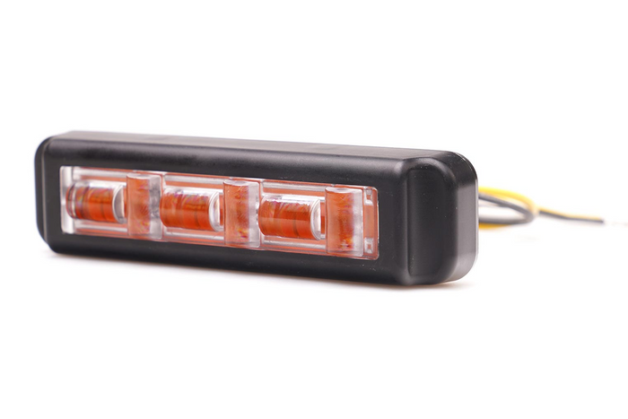Figyelmeztető lámpa WAŚ 2466 W285 LED villogó lámpa narancssárga MASTER/SLAVE