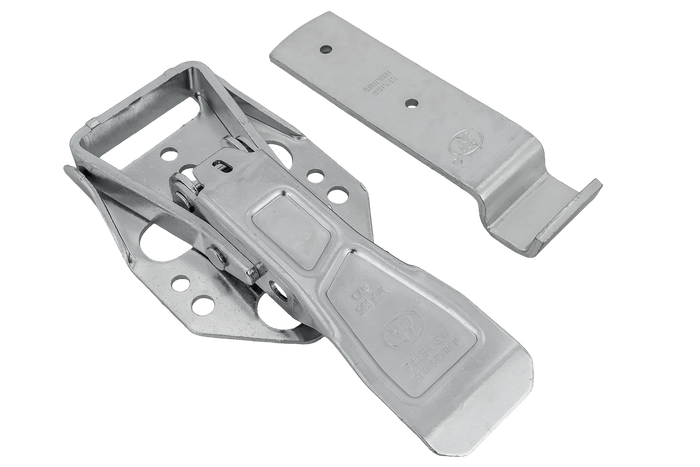 Oldalsó vonóhorog STEELPRESS ZB-04C+Z-01A rögzítővel a pótkocsi teljes oldalsó lezárásához