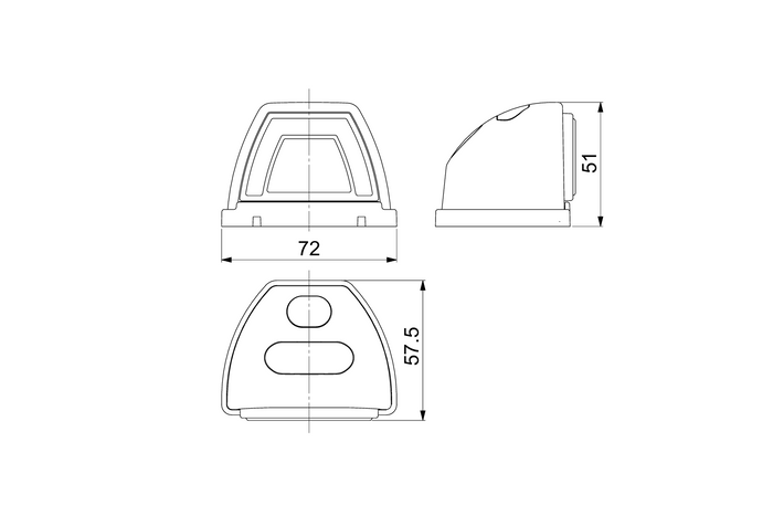HORPOL LZD 3089 LED hátsó lámpa 2 funkciós univerzális