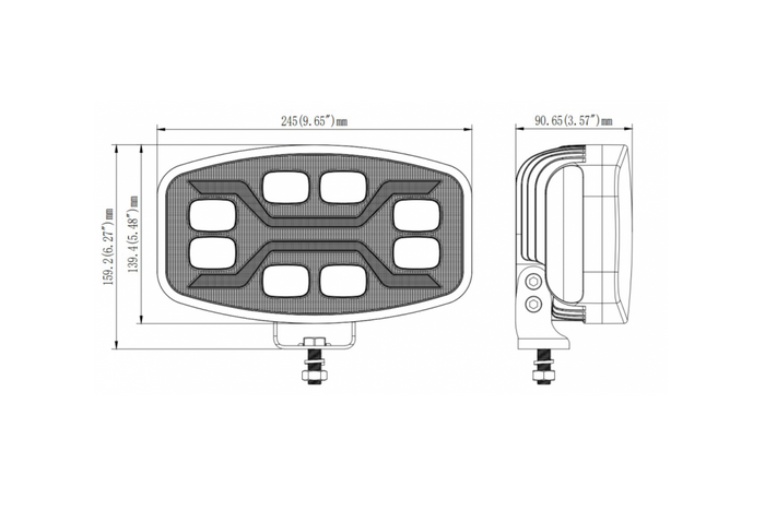 LED munkalámpa reflektor KAMAR X-SPIDER L3436 72xLED 1600lm