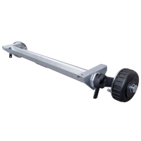 AL-KO EURO fékezett tengely pótkocsihoz/autószállítóhoz 1800kg 1600mm 2100mm 5x112