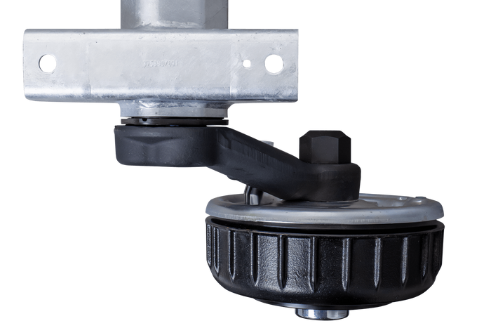 AL-KO EURO fékezett tengely pótkocsihoz/autószállítóhoz 1800kg 1750mm 2250mm 5x112