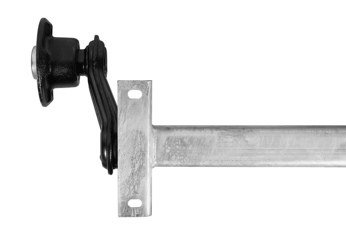 KNOTT VG7-L fékezetlen pótkocsi tengely 750kg 1070mm 1370mm 4x100