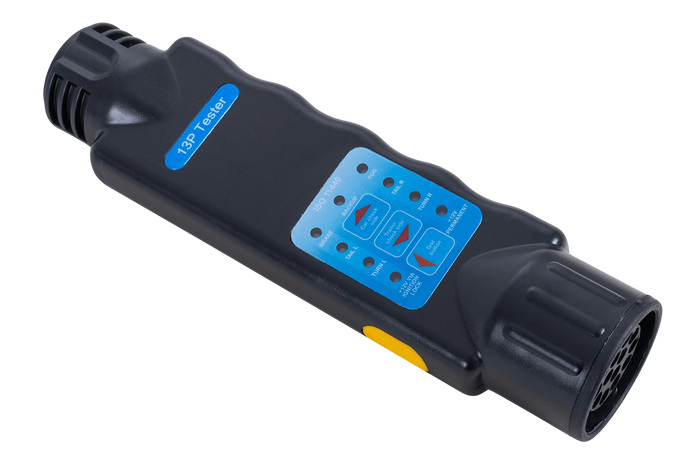 13 tűs pótkocsi csatlakozóaljzat-teszter