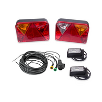 Lámpakészlet: DOBPLAST hátsó lámpák + DOBPLAST LED oldalsó helyzetjelző lámpák + MANTES 7m 13 tűs kábelköteg