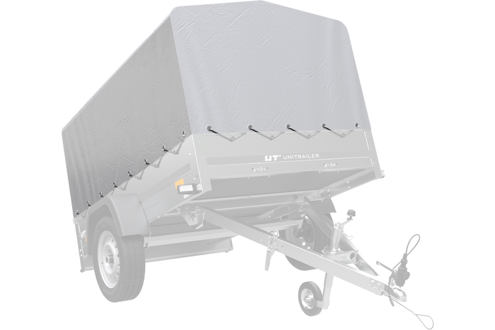 Váztakaró h-800 UNITRAILER ponyva pótkocsihoz 200x125cm GARDEN 201 KIPP