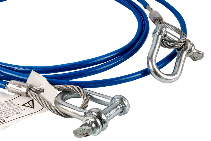 LAMPA acélsodronyos vontatókötél kengyellel 3,5m/6mm/3t kék