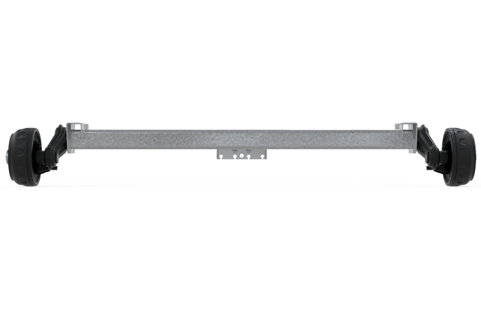 KNOTT VGB13M fékezett tengely pótkocsihoz/szállítóhoz 1350kg 900mm 1350mm 5x112