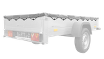UNITRAILER lapos ponyva pótkocsihoz 230x125cm KERTI PÓTKOCSI 230 KIPP