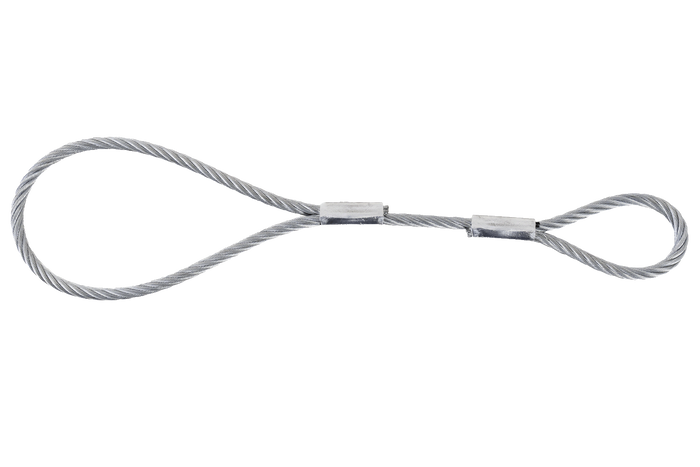 EFMETAL biztonsági kábel fékezetlen utánfutókhoz 250 mm 250 kg