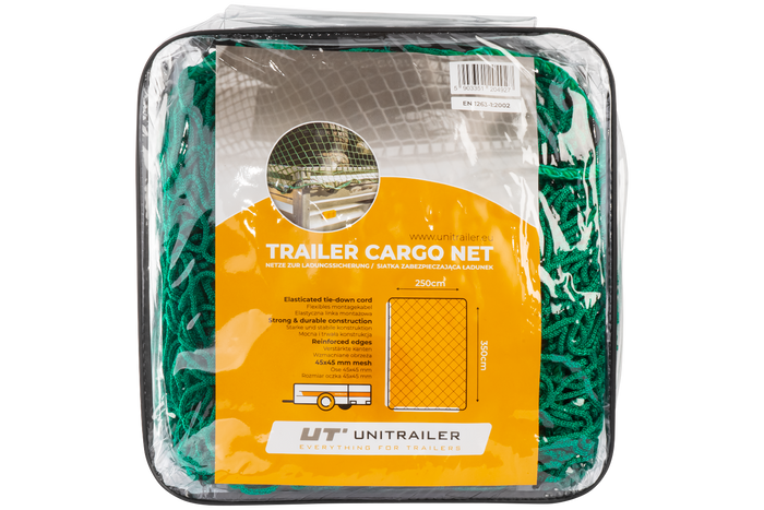 Szállítóháló UNITRAILER pótkocsihoz, a pótkocsi rakományának rögzítésére 250x350cm