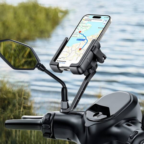 BASEUS GoTrip sorozatú univerzális kerékpár/motorkerékpár telefontartó tükörbe