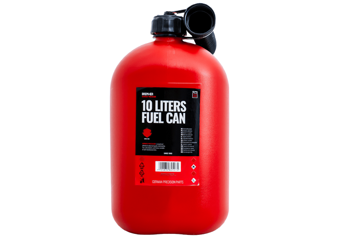 10 literes HERMON műanyag kanna tölcsérrel, piros