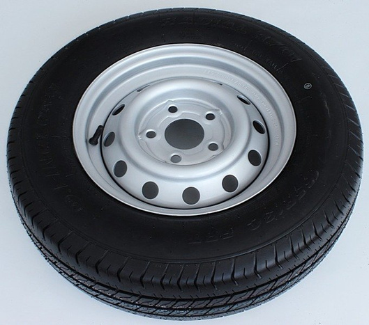 Két megerősített kerék szett pótkocsihoz LINGLONG GUMIK 165/80 R13C 96/94N UNITRAILER FELNIK 4.5Jx13"H2 5x112 ET:30