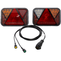 FRISTOM FT-270 LED hátsó lámpák + MANTES 5m 13 tűs kábelköteg