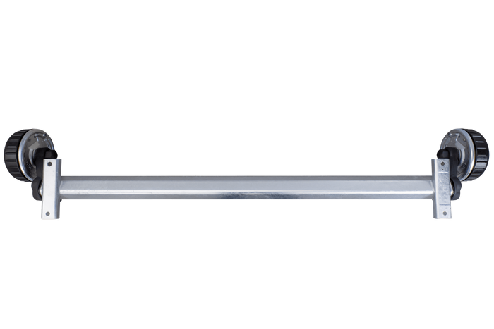 AL-KO EURO fékezett tengely pótkocsihoz/autószállítóhoz 1800kg 1750mm 2250mm 5x112