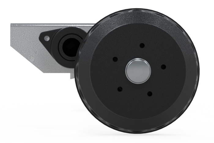 KNOTT VGB18MV fékezett tengely pótkocsihoz/autószállítóhoz 1800kg 1600mm 2070mm 5x112