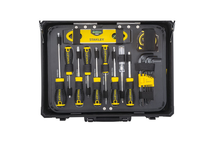 STANLEY STMT98109-1 szervizkészlet, szerszámkoffer, 142 darabos