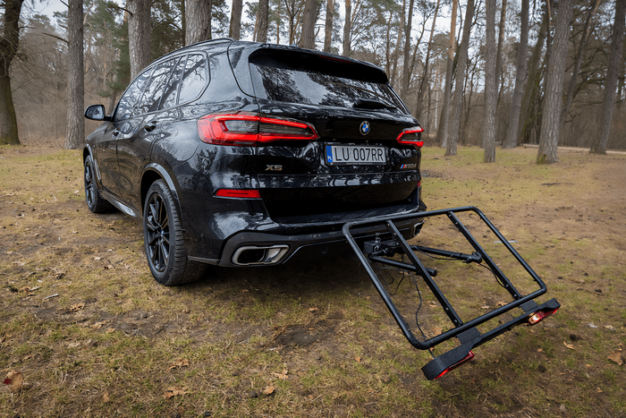 Inter Pack Re-Cargo vonóhorogra szerelhető plató + adapter 2 kerékpár szállításához