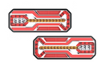 TruckLED L1949+L1950 hátsó lámpák LED kábel 0,45m 6 funkció bal+jobb