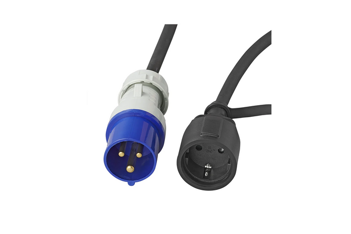 CEE dugós és védőérintkezős aljzatos adapter 16A 230V ProPlus 373530DE kábel 150cm