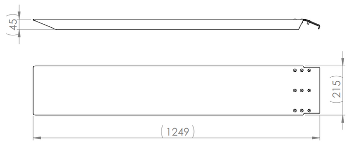 UNITRAILER rámpák ALU rámpák pótkocsikhoz 125cm 400kg SZETT 2 db