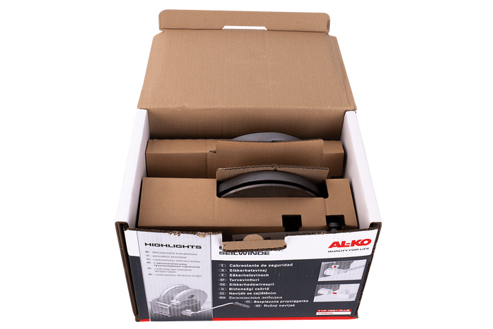 Kézi csörlő AL-KO 1150 kg-os utánfutóhoz fékkel és automatikus letekerccsel