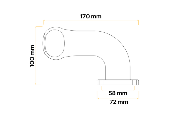 ASPÖCK SUPERPOINT II bal oldali helyzetjelző lámpa gumikaron