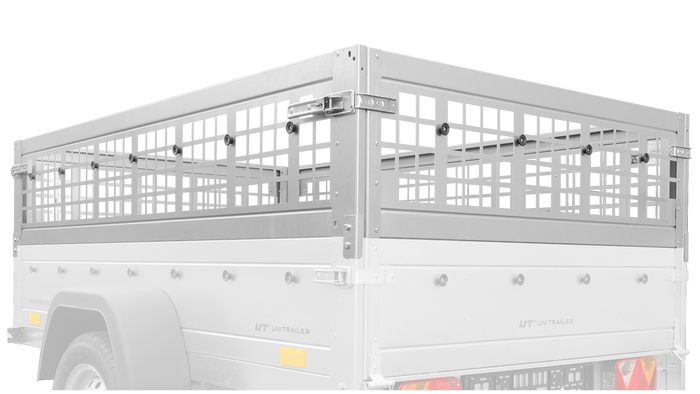 Hálós oldalak az UNITRAILER GARDEN TRAILER 201 KIPP pótkocsihoz