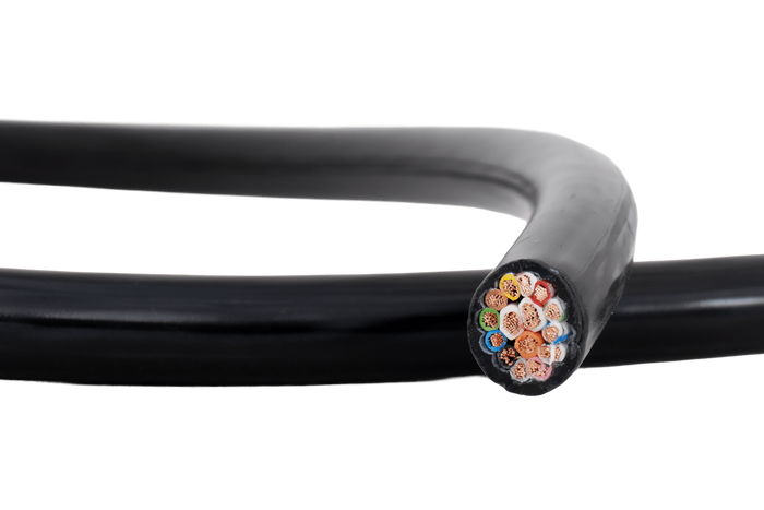 HYBSZ QLY-S 12x1,5+3x2,5 tizenöt eres elektromos kábel - 1m