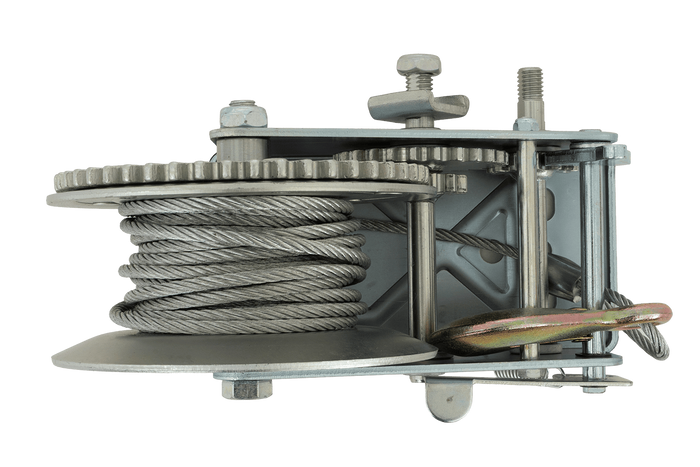 KNOTT 6X0017.008 kézi csörlő 900 kg-os pótkocsihoz acélkötéllel