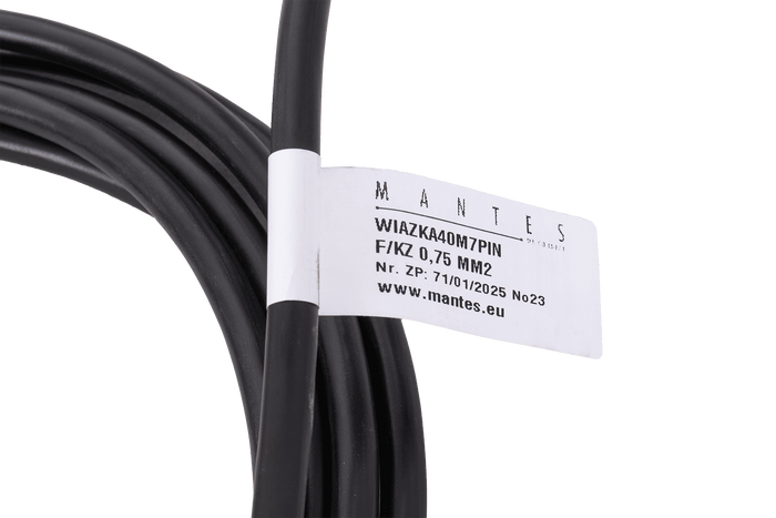 MANTES elektromos szerelési kábelköteg 4m-es 7 tűs dugóval, 6,3-as csatlakozókkal