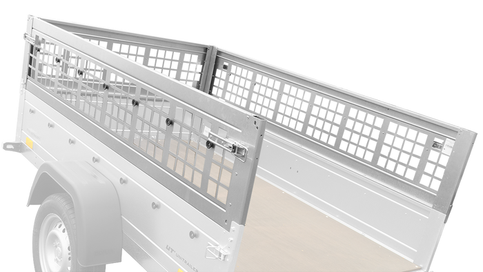 Hálós oldalak az UNITRAILER GARDEN TRAILER 201 KIPP pótkocsihoz