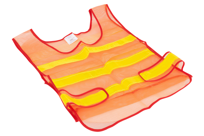 HERMON XXL narancssárga fényvisszaverő mellény oldalsó tépőzárral