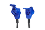 Adapter Schuko dugóval CEE derékszögű csatlakozóhoz + Schuko aljzathoz Proplus 373528 kábel 40cm