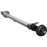 AL-KO COMPACT fékező tengely pótkocsihoz/szállítóhoz 1350kg 1260mm 1630mm 4x100