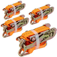 Négy darabos UNITRAILER 3m/25mm/1t szállítószalag-készlet feszítővel