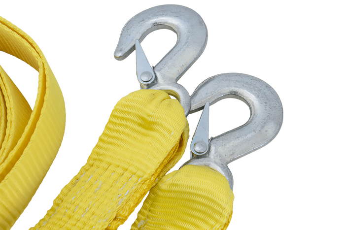 UNITRAILER vontatókötél horgokkal, vontatópánt 3m/50mm/3t sárga